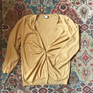 J. Crew 100% Merino Wool Maya Twist-Front cardigan